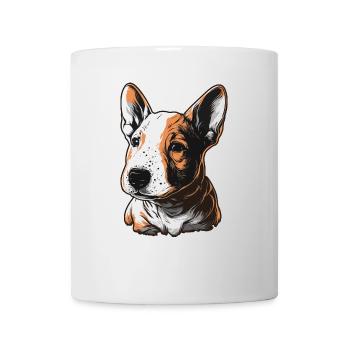 Chiot Bull Terrier - Mug blanc - blanc - Devant