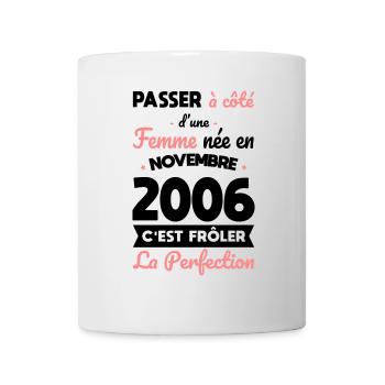 18th Birthday - Born in November 2006 - Mug - white - Front