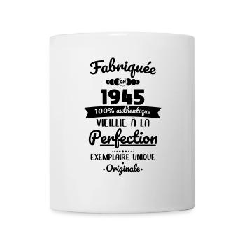 Anniversaire 80 ans - Fabriquée en 1945 Originale - Mug blanc - blanc - Devant