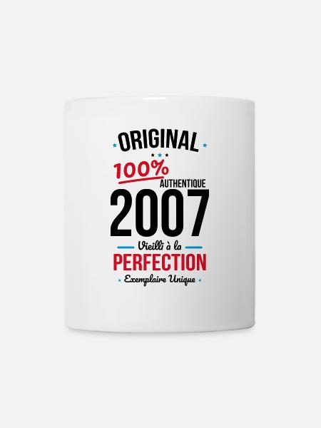 Anniversaire 18 ans - Original 2007 - Mug blanc - blanc