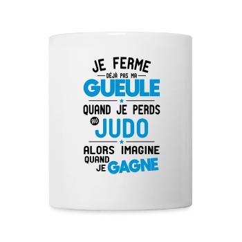 Ich halte nicht den Mund, wenn ich im Judo verliere - Tasse - Weiß - Vorne