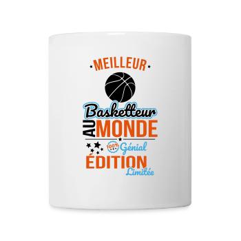 Bester Basketballspieler der Welt - 100% genial - Tasse - Weiß - Vorne