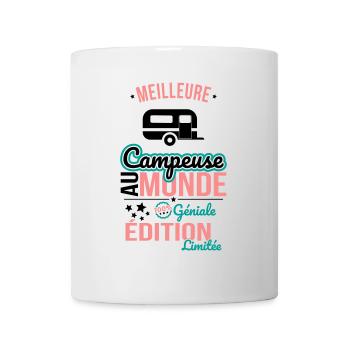 Best Camper in the World - 100% Awesome - Mug - white - Front