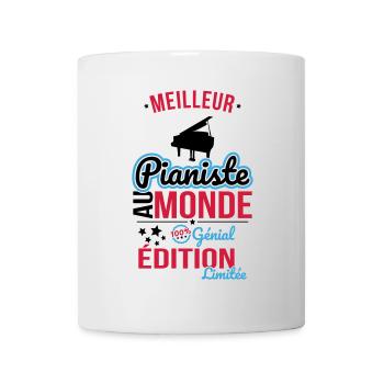 Bester Pianist der Welt - 100% Awesome - Tasse - Weiß - Vorne