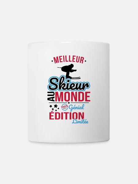 Meilleur Skieur au monde - 100% génial - Mug blanc - blanc