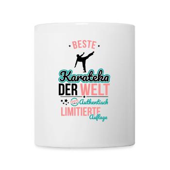 Le meilleur karatéka du monde - 100 % authentique - Mug blanc - blanc - Devant