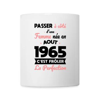 60th birthday - Born in August 1965 - Mug - white - Front