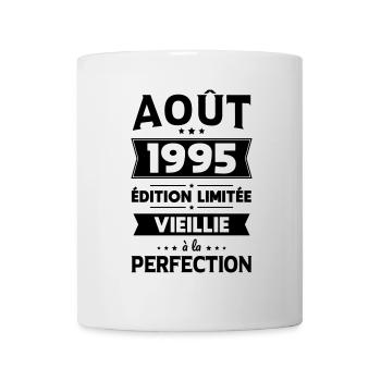 Anniversaire 30 ans - Août 1995 Perfection - Mug blanc - blanc - Devant
