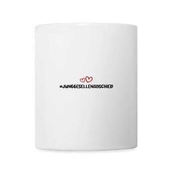 Enterrement de vie de garçon coeur - Mug blanc - blanc - Devant