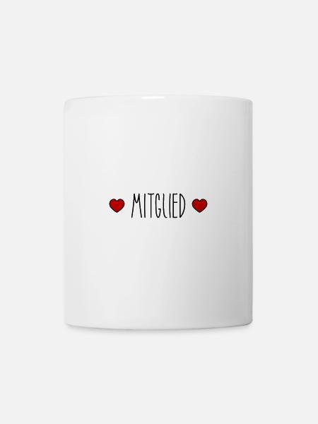 Mitglied Herz - Tasse - Weiß