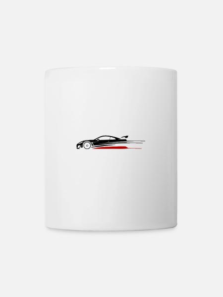 Voiture de course Turbo - Mug blanc - blanc