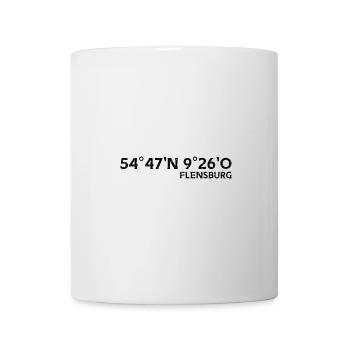 Flensburg Coordinates Souvenir - Mug - white - Front