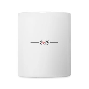 2025 année Cœur - Mug blanc - blanc - Devant