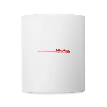 Icône de réglage de voiture Tail - Mug blanc - blanc - Devant