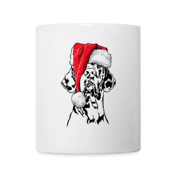 Père Noël Grand Dague Chiens de Noël Wilsigns - Mug blanc - blanc - Devant
