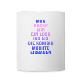 Winterbaderin Eisbaderin Eisbademeisterin - Tasse - Weiß - Vorne