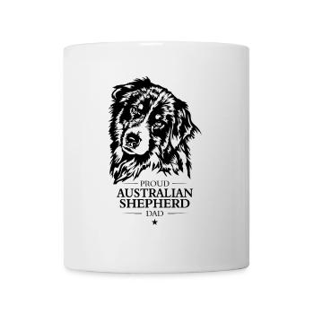 Australian Shepherd Dad Hunde Hund Wilsigns - Tasse - Weiß - Vorne