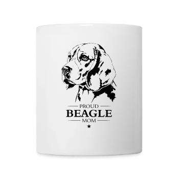 Beagle Mom Hunde Hund Wilsigns - Tasse - Weiß - Vorne
