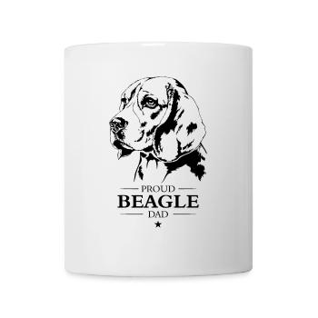 Beagle Dad Hunde Hund Wilsigns - Tasse - Weiß - Vorne