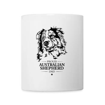Australian Shepherd Dad Hunde Hund Wilsigns - Tasse - Weiß - Vorne
