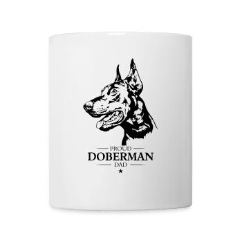 Doberman Papa Chien Chien Doberman Wilsigns - Mug blanc - blanc - Devant
