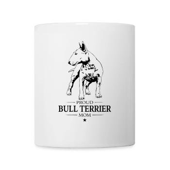 Bull Terrier, Maman Bull Terrier, Chien Wilsigns - Mug blanc - blanc - Devant