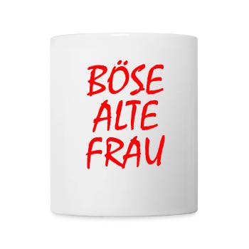 Böse alte frau - Tasse - Weiß - Vorne