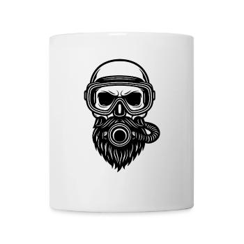 Skull Diver - Mug - white - Front