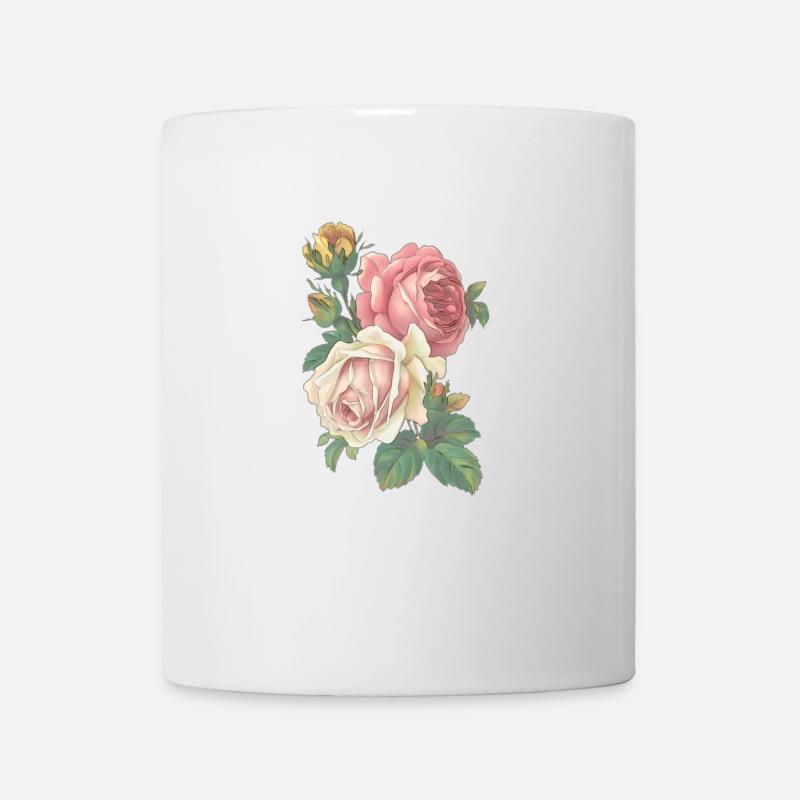 Rose - Tasse - Weiß