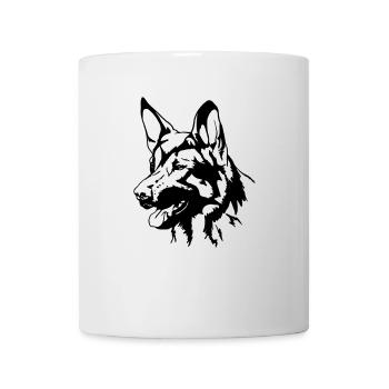 Deutscher Schäferhund - Tasse - Weiß - Vorne