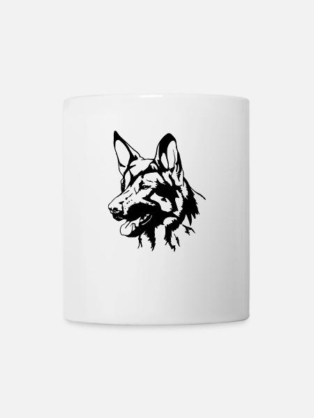 Deutscher Schäferhund - Tasse - Weiß