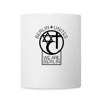 Berlin Unites - Berlin Verbindet! Berlin liebt! - Tasse - Weiß - Vorne