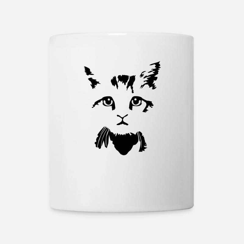 cat, kitten - 2 colours - Mug - white