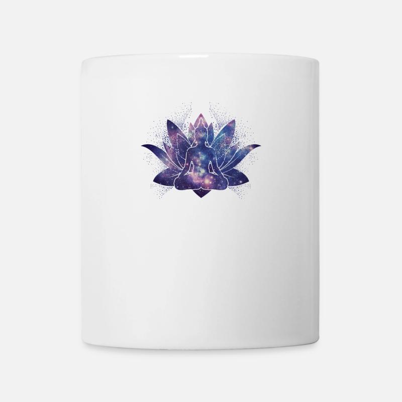 Lotus Yoga Galaxy - Mug blanc - blanc