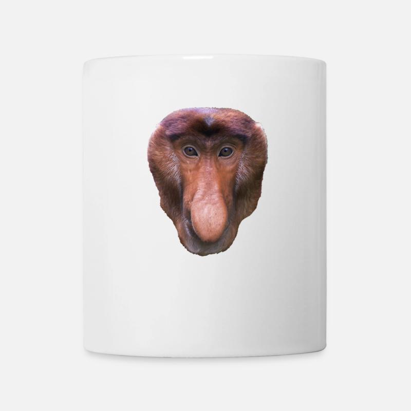 Nasenaffe am431 - Tasse - Weiß