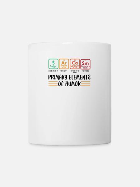 Primäre Elemente des Humors - Tasse - Weiß