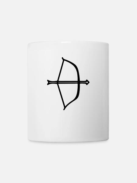 Bow and arrow - Mug - white