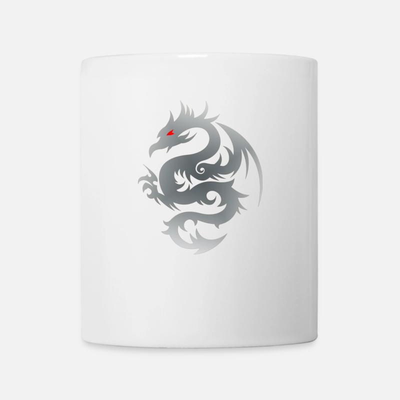 Grey Dragon - Mug - white