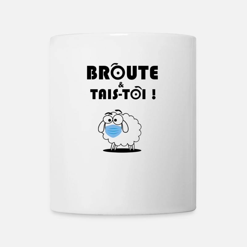 Broute & Tais-toi! - Mug blanc - blanc
