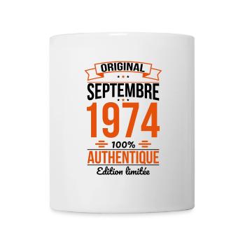 50. Jahrestag - Original - September 1974 - Tasse - Weiß - Vorne