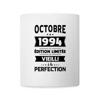 Anniversaire 30 ans - Octobre 1994 Perfection - Mug blanc - blanc - Devant