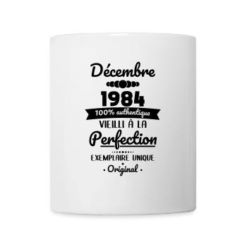 40. Jahrestag - Dezember 1984 Original - Tasse - Weiß - Vorne