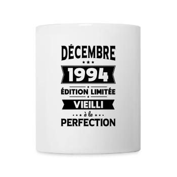 Anniversaire 30 ans - Décembre 1994 Perfection - Mug blanc - blanc - Devant