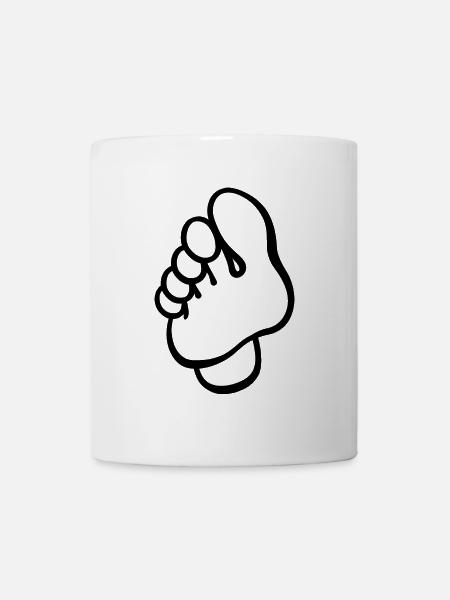 Fuß - Fußpflege - Podologin - Tasse - Weiß