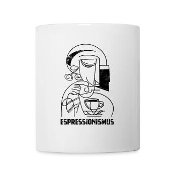 Espressionismus - Espresso - Kaffee trinken - Tasse - Weiß - Vorne