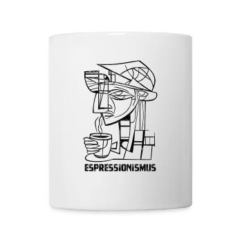 Espressionismus - Espresso - Kaffee trinken - Tasse - Weiß - Vorne