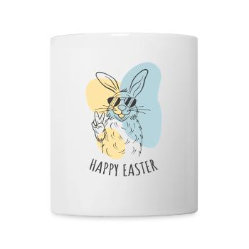 Happy Easter - Osterhase - Osterei - Geschenk - Tasse - Weiß - Vorne