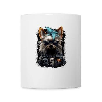 Punk Yorkshire Terrier - Mug - white - Front