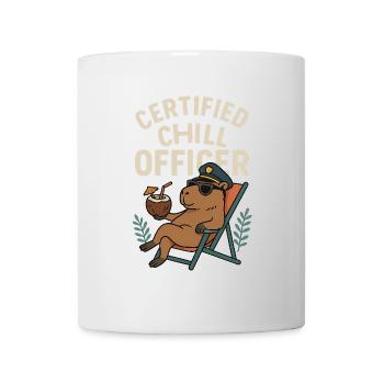 Capybara Style – Certified Chill Officer - Mug - white - Front