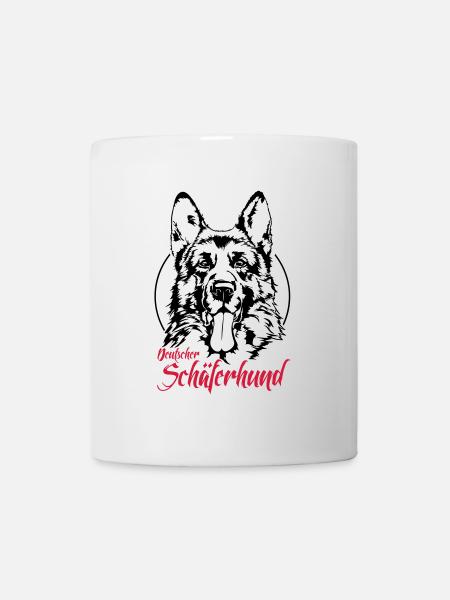 DEUTSCHER SCHÄFERHUND Hund Hunde Wilsigns - Tasse - Weiß